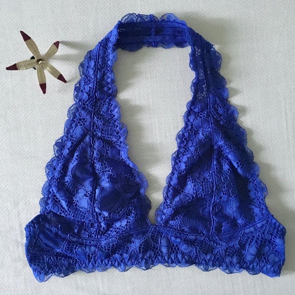 Free People Galloon Lace Halter Bra